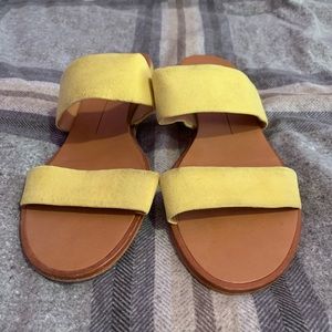 Yellow Slide Sandals